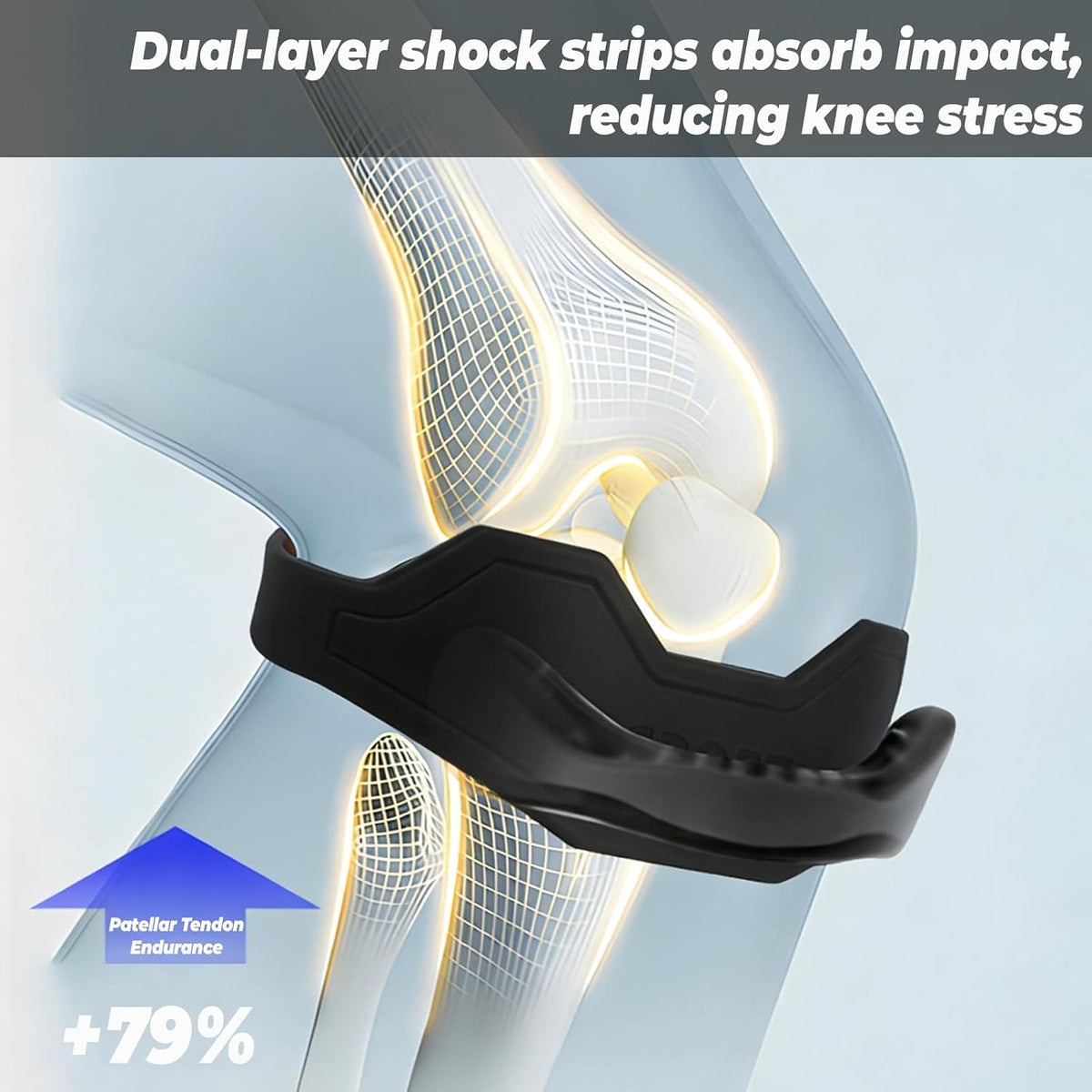 Patella Band,Patellar Tendon Support Strap Patella Bands Knee Strap 2Pack